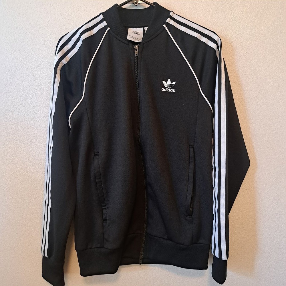 Adidas Originals Mens SST Track Jacket Black White Stripes Parley GD9939 Size M